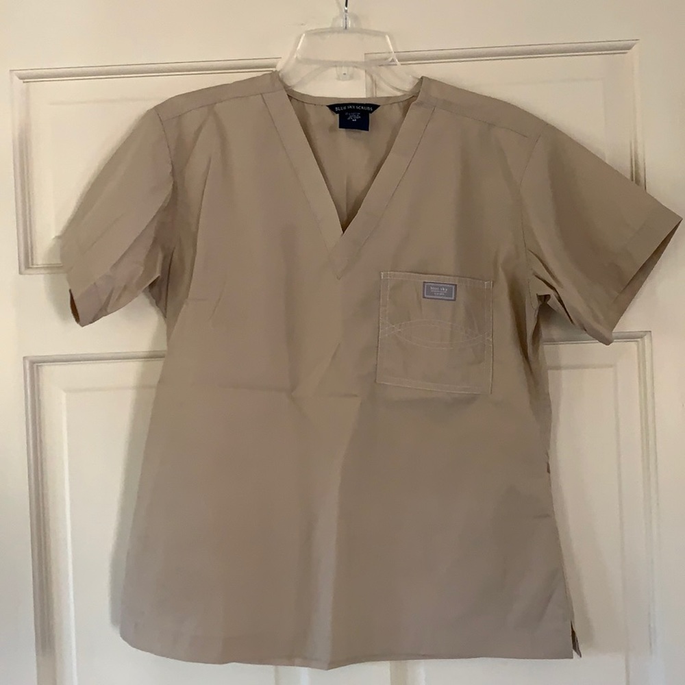 Blue sky scrub top